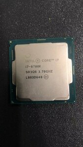 CPU インテル Intel Core I7-8700K プロセッサー 中古 動作未確認 ジャンク品 - A319