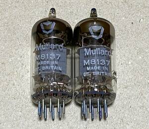 Mullard M8137/CV4004 2本 未使用 VALVE ELECTRONIC ECC83 12AX7 ムラード c