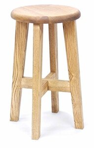 松野屋 木製 丸椅子 小