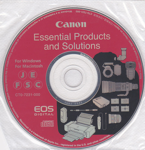 ★☆Canon Essential Products and Solutions CT0-7231-000 CD-ROM キャノン☆★