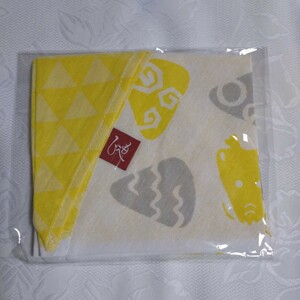 カルディ　KALDI/もへじ　手ぬぐいエコバッグ(辰)/未開封品　