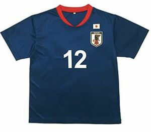 サムライブルー Tシャツ LL サッカー日本代表 オフィシャルグッズ JFA 2022 背番号12 BAN-223D