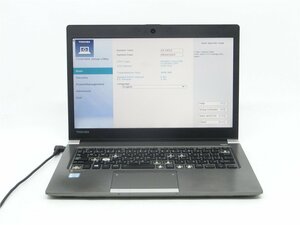 中古ノートパソコンノートPC　TOSHIBA　R63/F　Core 6世代i7　メモリ4GB　　BIOSまで表示　　 ジャンク品　送料無料　