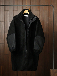 19AW marka BOA CARDIGAN LONG マーカ ボアカーディガンロング 2 黒 BLACK M19C-07BL01C