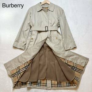 試着程度 極美品 Burberry バーバリー トレンチコート ベルト ロング