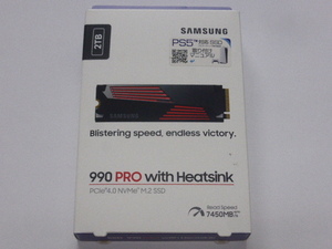 SAMSUNG PS5対応　SSD 990 PRO with Heatsink M.2 NVMe PCIe Gen4.0x4 2TB 未開封 未使用品です MZ-V9P2T0G-IT
