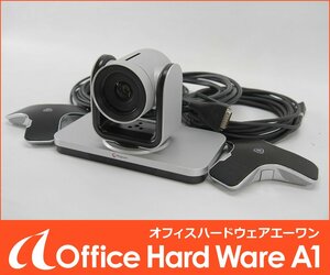 Polycom テレビ会議システム用 カメラ MPTZ-10 ポリコム マイク２台 【ビデオ通話/中古/動作品】 #P9173