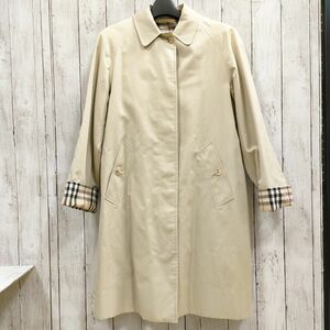 バーバリー BURBERRY コート ノバチェック ライナー付き ベージュ系 トレンチ 着丈約84.5cm 古着 【14316