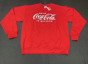 コカ・コーラ Coca-Cola トレーナー Mサイズ レッド 展示未使用品