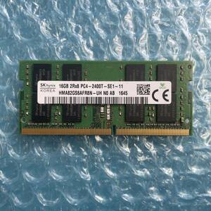 SKhynix 16GB×1枚 計16GB DDR4 PC4-2400T-SE1-11 中古 ノートPC用 メモリ 【NM-323】