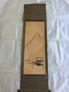 古美術 掛軸 文岱 富士 中国美術？富士山？骨董 風景画