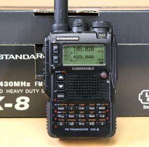 STANDARD スタンダード VX-8 50/144/430MHz帯 5W AM/FMラジオ受信対応 AM・FMトライバンダー 新スプリアス適合品