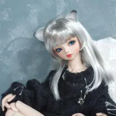 E34 BJD 1/3 人形 ドール ウィッグ カツラ 耐熱 ハンドメイド