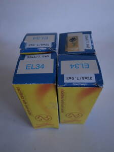 EL34 6CA7 JJ NOS 4本　中古　2本