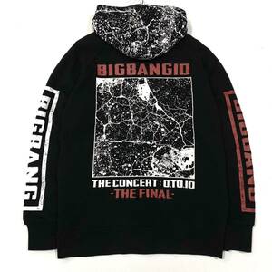 BIGBANG ビッグバン スウェットパーカー 裏パイル地 ライブグッズ THE CONCERT：0.TO.10 メンズL ブラック エイベックス製 avex