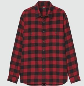 XLサイズ【迅速対応】フランネルチェックシャツ（長袖） ユニクロ 441776