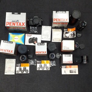 PENTAX superA カメラ レンズまとめ SMC PENTAX-A MACRO 1:4 100mm/smc PENTAX-M ZOOM 1:3.5 28mm-1:4.5 50mm/smc PENTAX-M 1:2.8 35mm他み