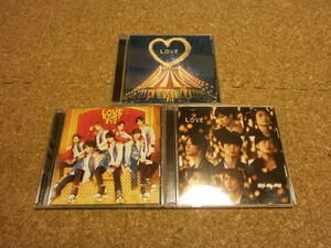 Kis-My-Ft2【LOVE】★シングル★通常盤+初回限定盤・3セット★CD+DVD★