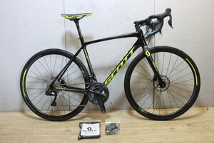 Di2カスタム!!■SCOTT スコット ADDICT 30 DISC SHIMANO ULTEGRA R8070 Di2 2X11S サイズS 2018年モデル 美品