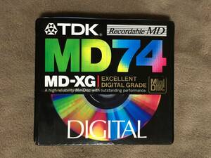 【 送料無料！!・希少な未開封商品です！】★TDK 録音用MD◇MD-XG・MD74 ミニディスク◇TDK株式会社★