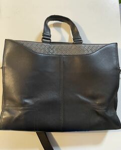 BOTTEGA VENETA ボッテガヴェネタ ビジネスバッグ イント チャート ブラック ブリーフケース 2way ハンドバッグ レザーバッグ 