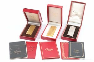 【3点】 Cartier カルティエ ガスライター オーバル サントス 喫煙具 喫煙グッズ ジャンク 3694-B