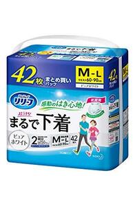 リリーフ パンツタイプ 超うす型まるで下着 M~L 42枚