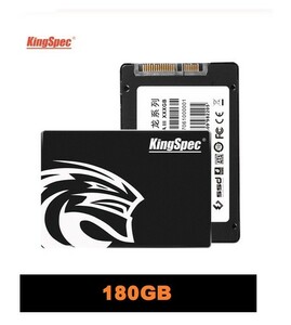 ■新品!!国内対応&90日保証■KingSpec SSD 180GB SATA3/6.0Gbps 内蔵型 2.5インチ 3D 高速 NAND 3D QLC PC ノートPC DE018