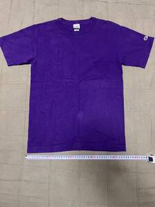 チャンピオン T1011 ポケットTシャツ USA製 半袖Tシャツ パープル　紫　コットン　Sサイズ
