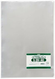 シモジマ ヘイコー 透明 OPP袋 クリスタルパック 28×40cm 100枚 S28-40