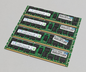 1333MHz 16GB 4枚組 合計 64GB MacPro用メモリー 2009 2010 2012モデル用 240pin DDR3 10600R RDIMM ECC 動作確認済 #0404B