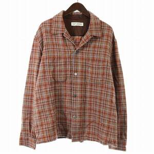 OUR LEGACY HEUSEN SHIRT Rust Check Country Wool シャツ カジュアルシャツ 長袖 オープントップ チェック ウール 52 XL M4222HR