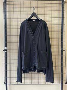 【MASU/エムエーエスユー】21AW INSIDE OUT CARDIGAN COTTON size48 BLACK インサイドアウト カーディガン コットン ブラック