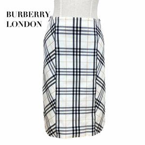 中古 バーバリーロンドン BURBERRY LONDON 膝丈 スカートノバチェック柄 レディース サイズ38