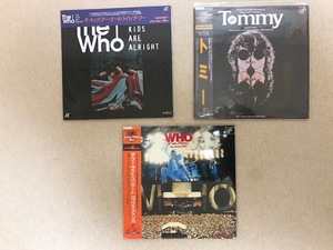 THE WHO ザ フー/レーザーディスク LD 3セット 未開封/ザ キッズ アー オールライト/ラスト コンサート ロックス アメリカ/トミー Tommy