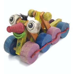 アンティーク 木製 プルトイ レトロ オールド ビンテージ おもちゃ 玩具 TOY コレクション ヴィンテージ ウッド WOOD HOBBY D-2254