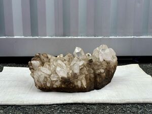 特大 『水晶 原石 ② 』 43.6kg 台座付 石英 クォーツ 鑑賞石 天然石 自然石 鉱物 置物 オブジェ 