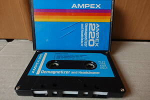 希少AMPEX220消磁ヘッドクリーナー Demagnetizer イレーサー ディマグネタイザーと、カセットデッキヘッドクリーナのセット