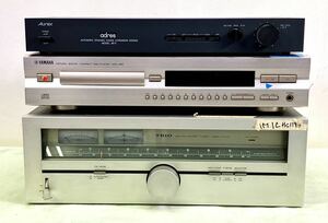 オーディオ機器 まとめて YAMAHA CDX-496/Aurex AD-3/TRIO KT-8100 チューナー CDプレーヤー 音響機器 レコード 当時物 レトロ パーツ 部品