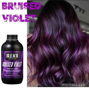 【BRUISED VIOLET】スーパークールカラー★bleach london カラーバター　検索　マニックパニック　ライムクライム