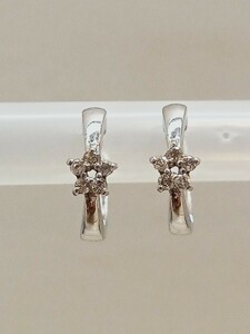 ☆K14wg★天然ダイヤ0.16ct☆ピアス☆62