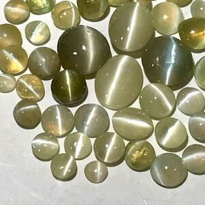 (天然クリソベリルキャッツアイおまとめ10ct)m ルース 裸石 猫目石 cats eye 宝石 ジュエリー chrysoberyl i