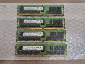 SKHynix DDR4 PC4-2666V 32GB*4 128GBセット デスクトップ ワークステーション用 メモリ Reg ECC 動作OK
