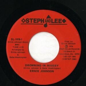 【7inch】試聴　ERNIE JOHNSON 　　(STEPH & LEE 1978) DROWING IN MISERY / BIG MAN CRY