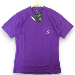 【送料無料】新品◆Haglofs◆PIKE TEE オーガニックコットン 半袖 Tシャツ US S JPN M パープル◆ホグロフス◆J2104