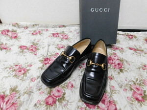 y46 グッチ GUCCI ホースビット ローファー サイズ36.5C 即決