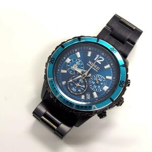 【正規稼働品】セイコー WIRED ブルー クオーツ メンズ 腕時計