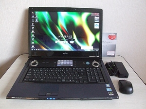 ☆高速大容量SSD搭載 FMV-BIBLO NW/G90T Core i5 430M 2.26GHz/8GB/SSD480GB/18.4型フルHD/Windows 7 (Windows10 ) ☆4116