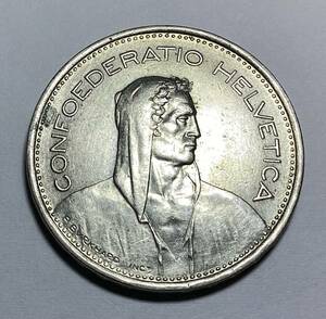 スイス　5FR 5フラン　1968年　ウィリアムテル　アンティークコイン　硬貨　coin 古銭　お金