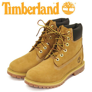 Timberland (ティンバーランド) 10361 6in PREM WP BT 6インチプレミアムウォータープルーフブーツ レディース Wheat Nubuck TB308 US8-約2